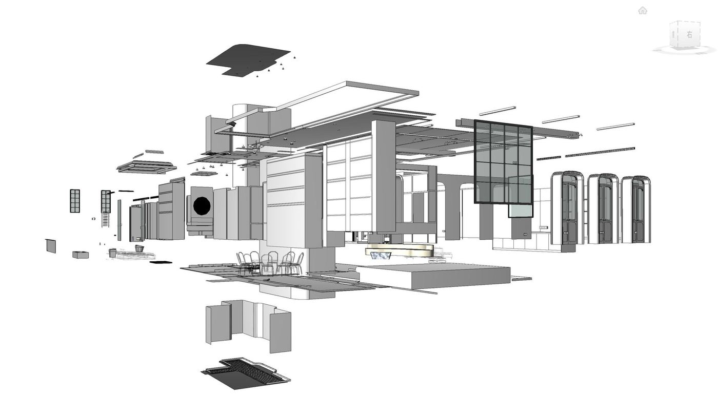 BIM 空间模型 · 构件级拆解
